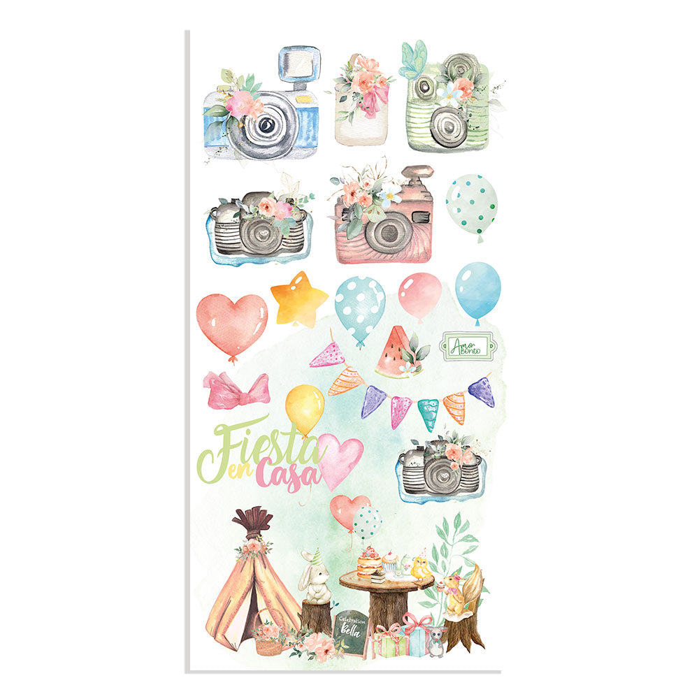 Stamperia Collectables 10 sheets 15 x 30.5 cm (6 x 12) Celebration