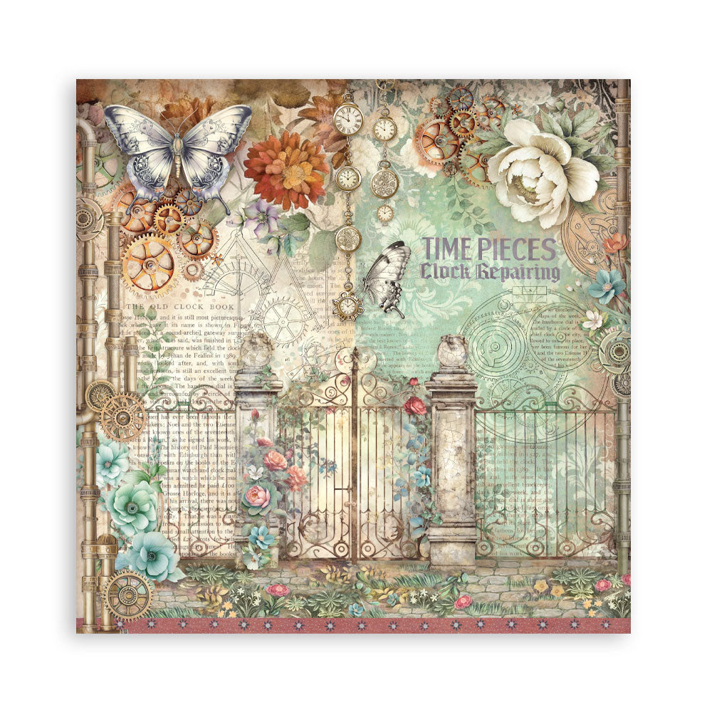 Stamperia Gardens of Time 12x12 Inch Paper Pack Maxi (Single Face) (SBBXLB36)