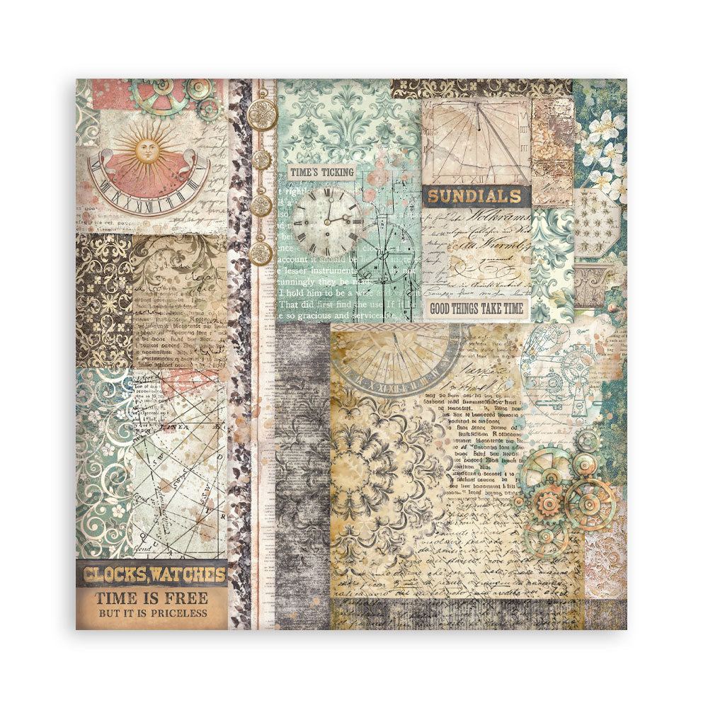 Stamperia Gardens of Time 12x12 Inch Paper Pack Maxi (Single Face) (SBBXLB36)