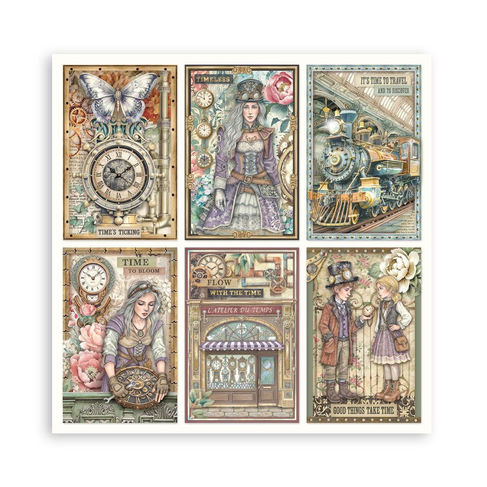 Stamperia Gardens of Time 12x12 Inch Paper Pack Maxi (Single Face) (SBBXLB36)