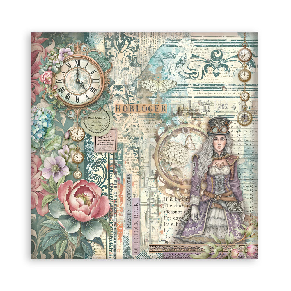 Stamperia Gardens of Time 12x12 Inch Paper Pack Maxi (Single Face) (SBBXLB36)