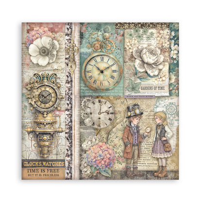 Stamperia Gardens of Time 12x12 Inch Paper Pack Maxi (Single Face) (SBBXLB36)