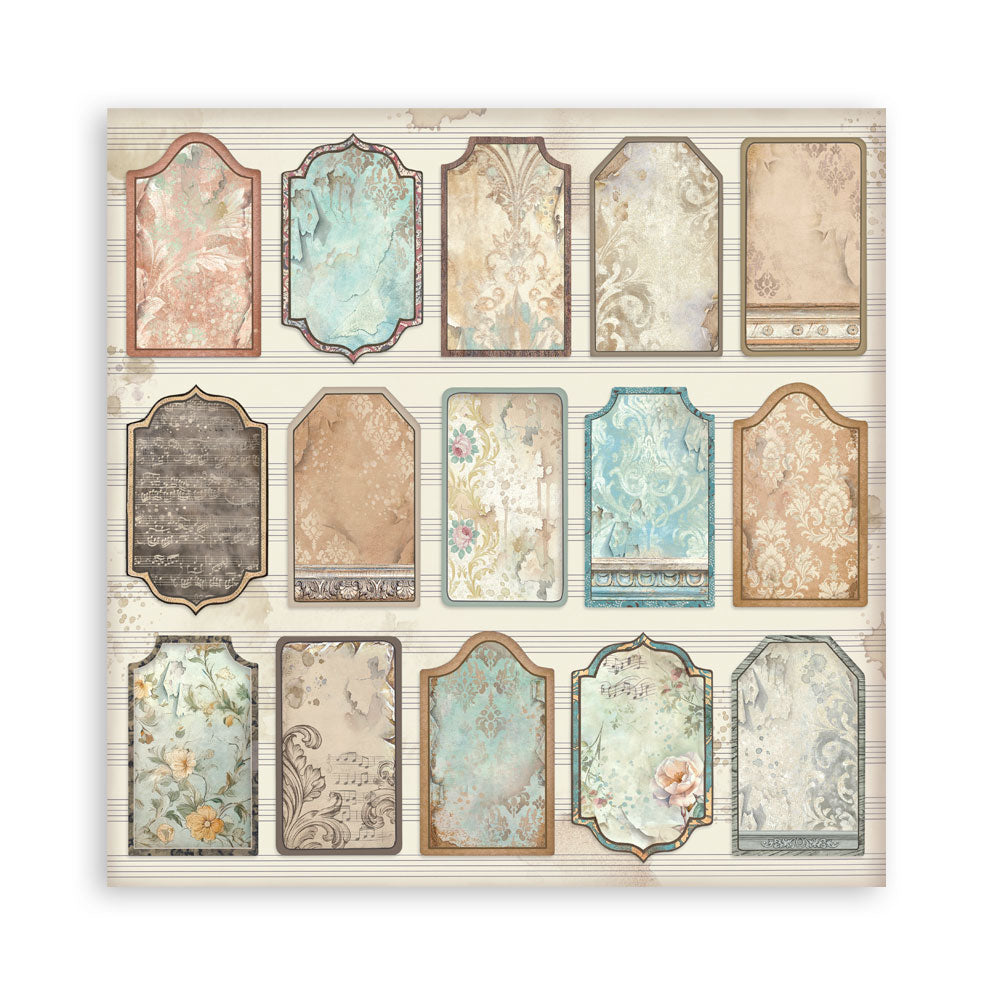 Stamperia Symphony 12x12 Inch Paper Pack (Single Face) by Sara Alcobendas