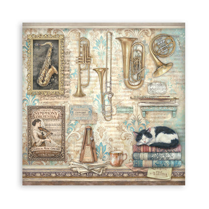 Stamperia Symphony 12x12 Inch Paper Pack (Single Face) by Sara Alcobendas