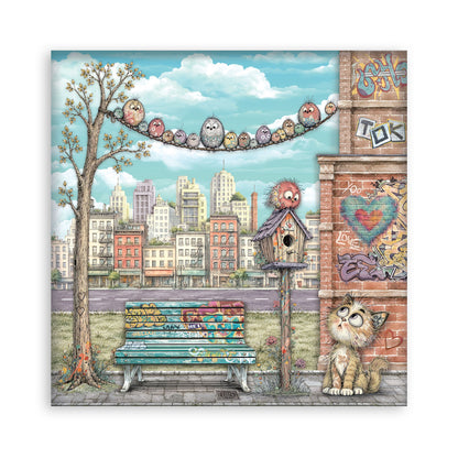 Stamperia Furry Friends 2 12x12 Inch Paper Pack (Single Face) by Antonis Tzanidakis
