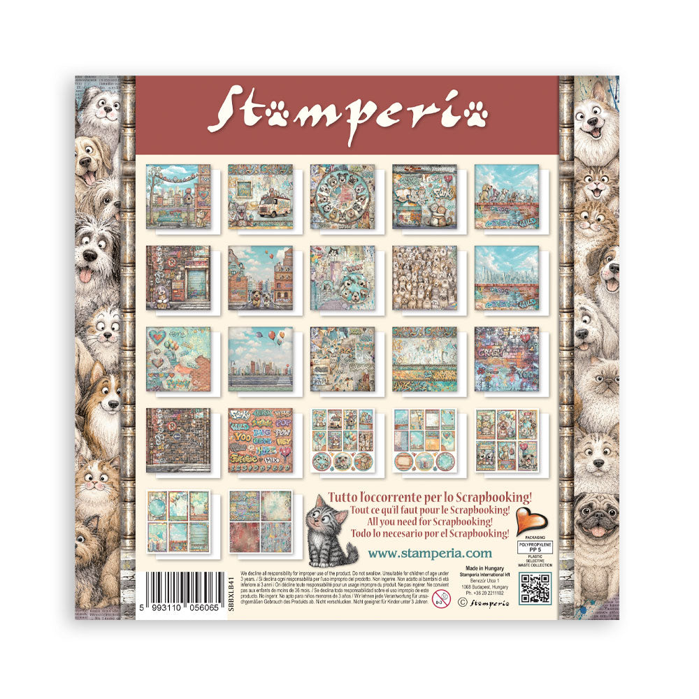 Stamperia Furry Friends 2 12x12 Inch Paper Pack (Single Face) by Antonis Tzanidakis