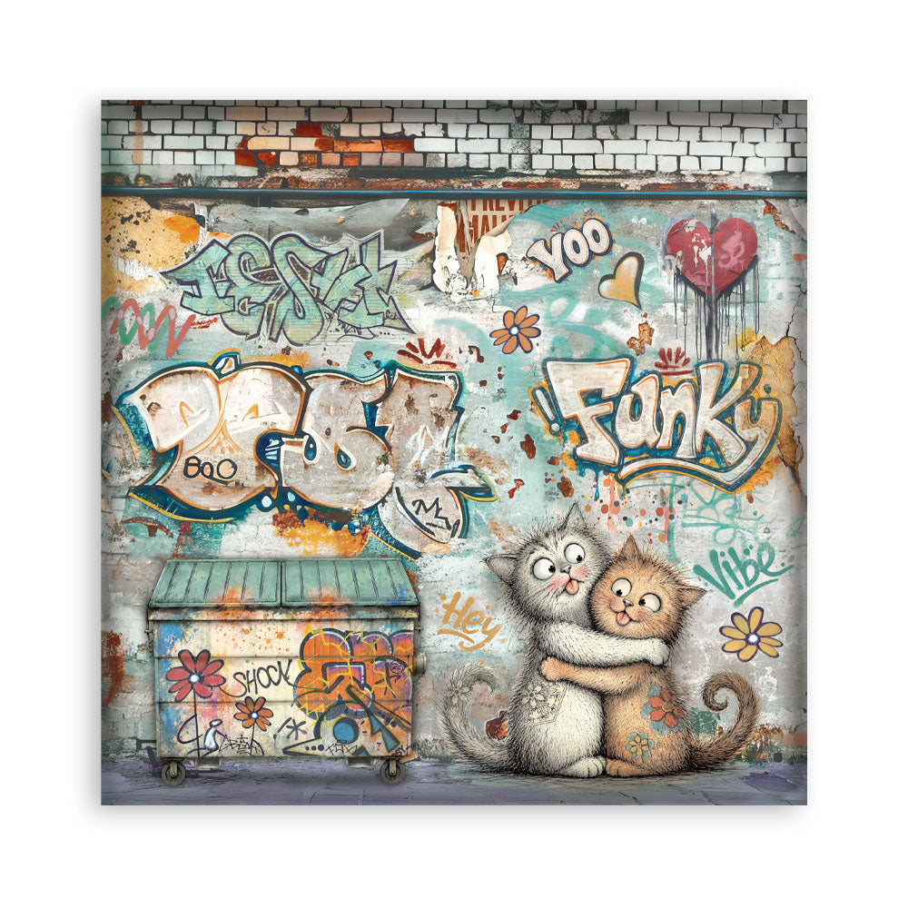 Stamperia Furry Friends 2 12x12 Inch Paper Pack (Single Face) by Antonis Tzanidakis