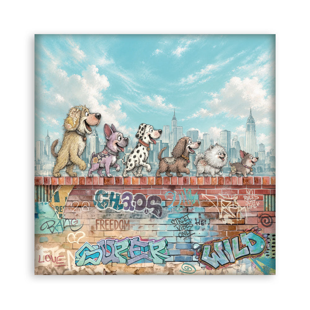 Stamperia Furry Friends 2 12x12 Inch Paper Pack (Single Face) by Antonis Tzanidakis
