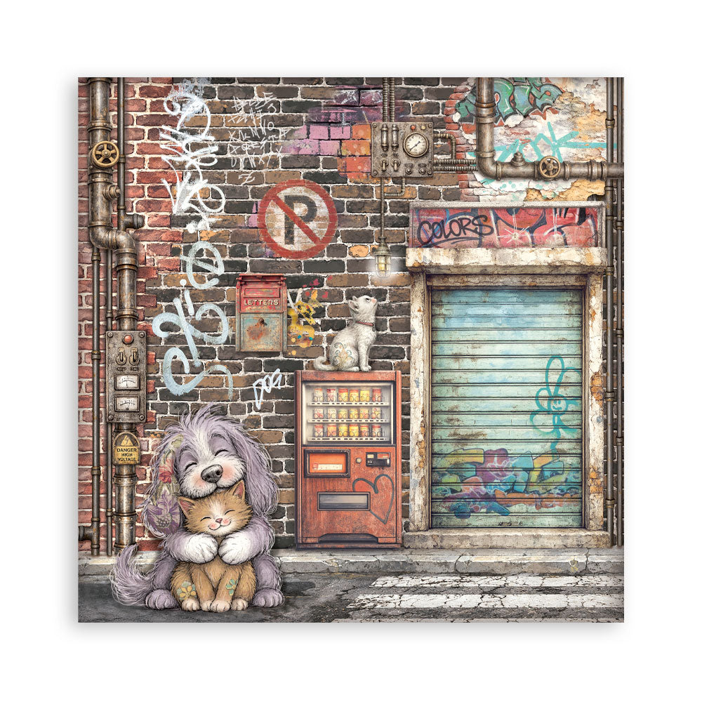 Stamperia Furry Friends 2 12x12 Inch Paper Pack (Single Face) by Antonis Tzanidakis