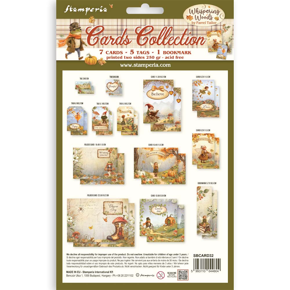 Stamperia Whispering Woods Cards Collection