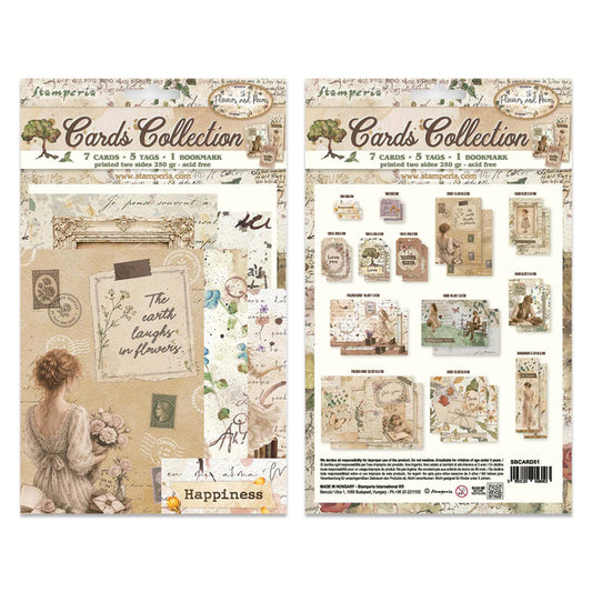 Stamperia Flowers and Poems Cards Collection