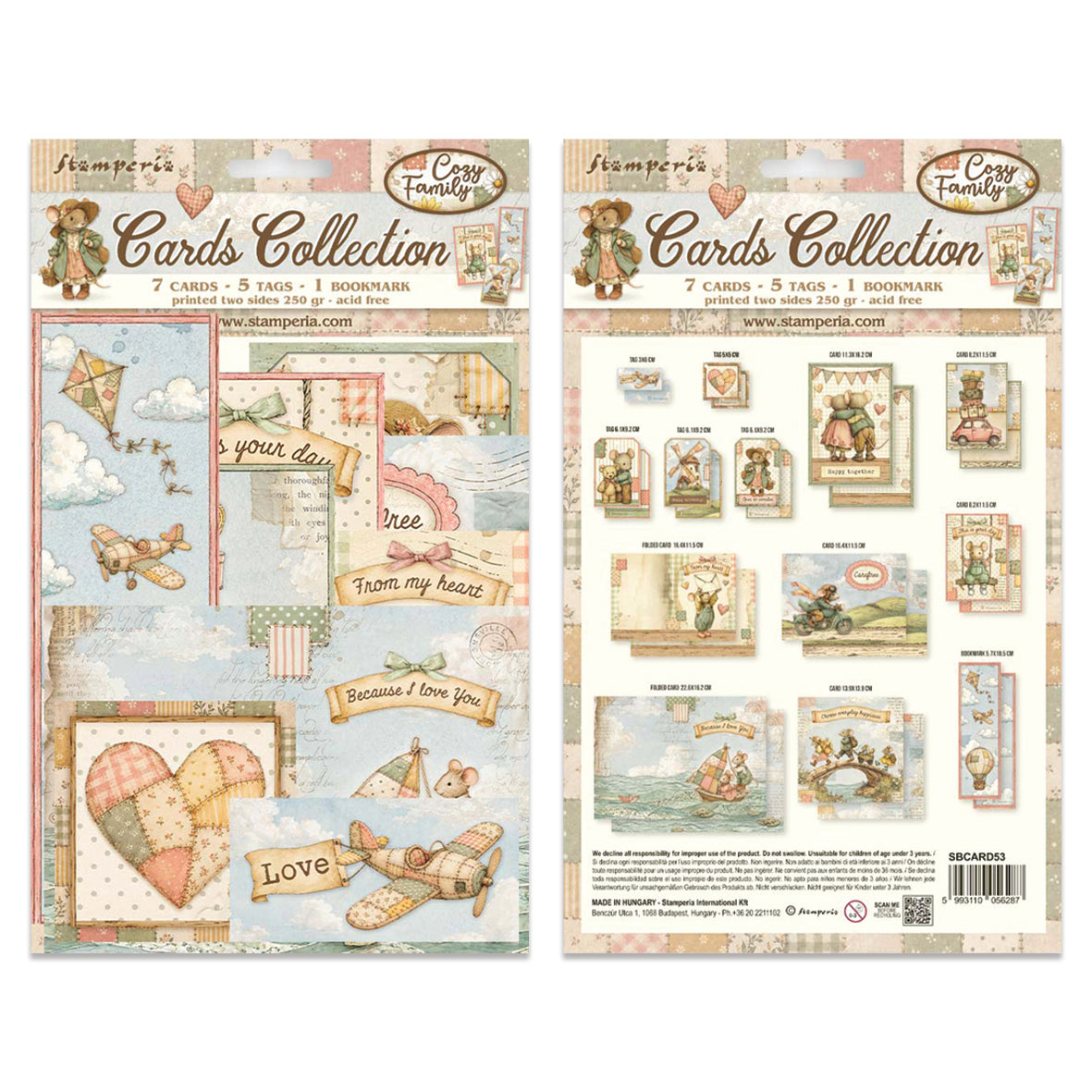 Stamperia CozyFamily Cards Collection
