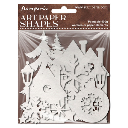 Stamperia Art Paper Shapes Laser Cut Christmas