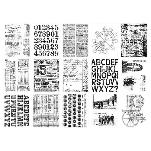 Idea-ology Tim Holtz Collage Paper Archives-30 Pieces