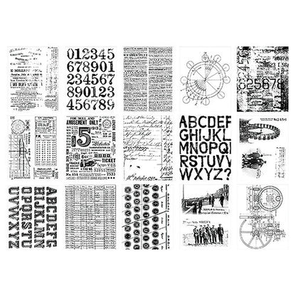 Idea-ology Tim Holtz Collage Paper Archives-30 Pieces
