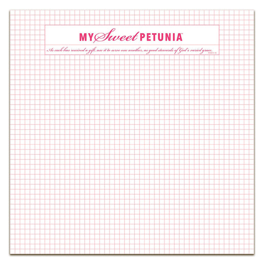 My Sweet Petunia Memory Grid Paper Pad
