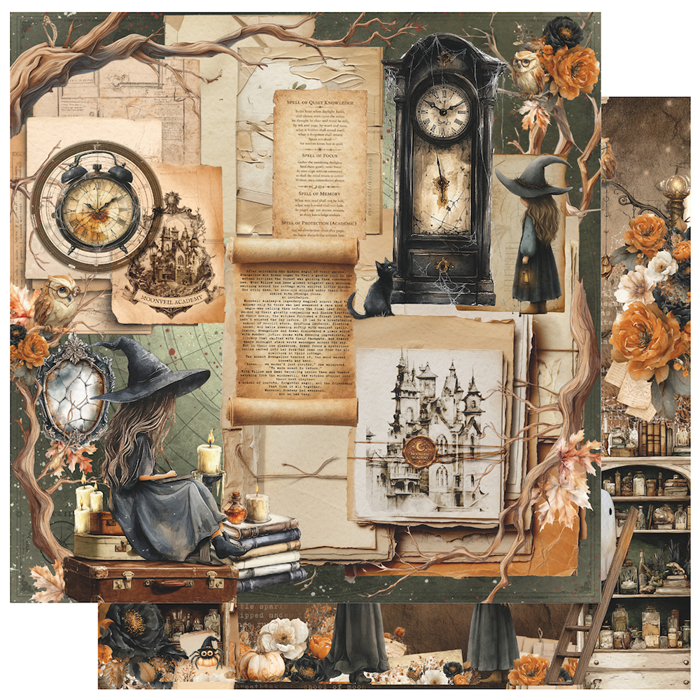 Prima Marketing Made of Magic Collection - 12 x 12 Double Sided Paper - Arcane Archives
