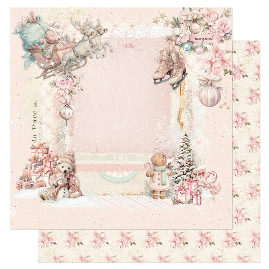 Prima Marketing Christmas Blush - 12 x 12 Double Sided Paper - Magical Nights