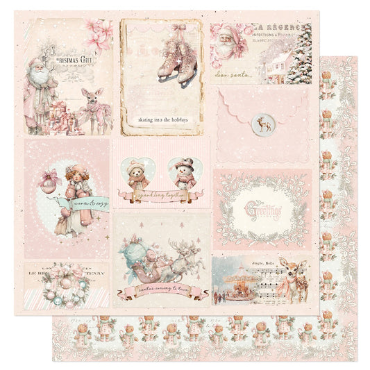 Prima Marketing Christmas Blush - 12 x 12 Double Sided Paper - Sparkling Together