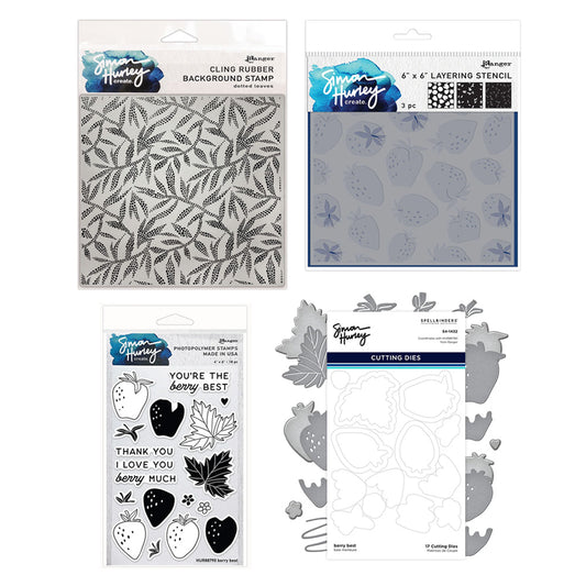 Ranger Simon Hurley - Stamp, Stencil and Die Berry Bundle