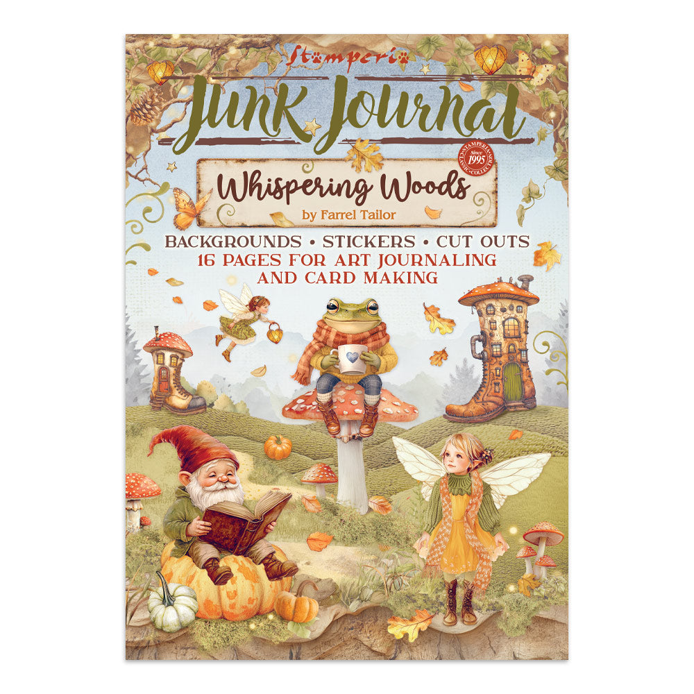 Stamperia Whispering Woods Junk Journal Stickers, Backgrounds, Cut-Outs