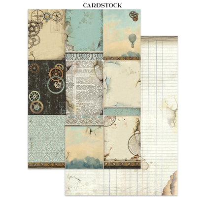 Stamperia Voyages Fantastiques Junk Journal Stickers, Backgrounds, Cut-Outs