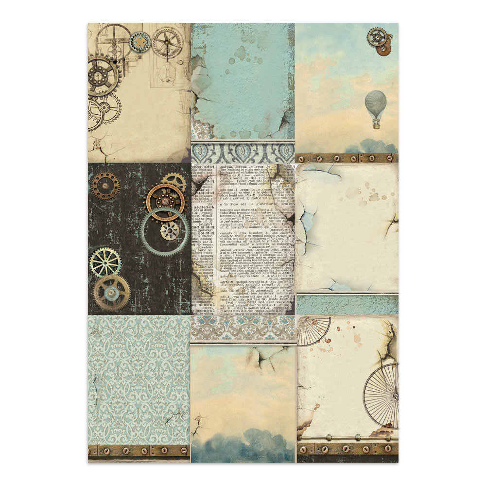 Stamperia Voyages Fantastiques Junk Journal Stickers, Backgrounds, Cut-Outs
