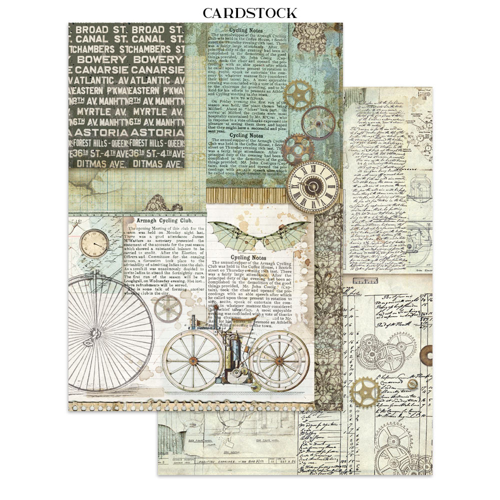 Stamperia Voyages Fantastiques Junk Journal Stickers, Backgrounds, Cut-Outs