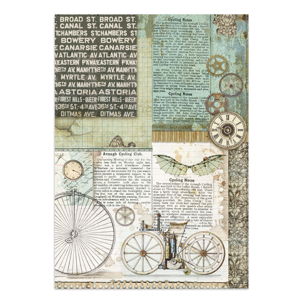 Stamperia Voyages Fantastiques Junk Journal Stickers, Backgrounds, Cut-Outs