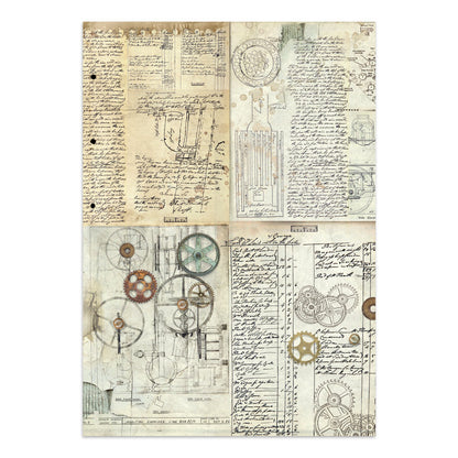 Stamperia Voyages Fantastiques Junk Journal Stickers, Backgrounds, Cut-Outs