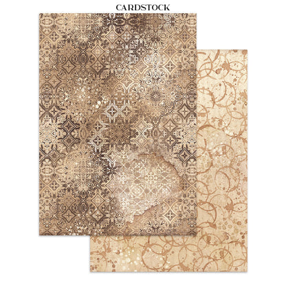 Stamperia Coffee and Chocolate Junk Journal Stickers, Backgrounds, Cut-Outs