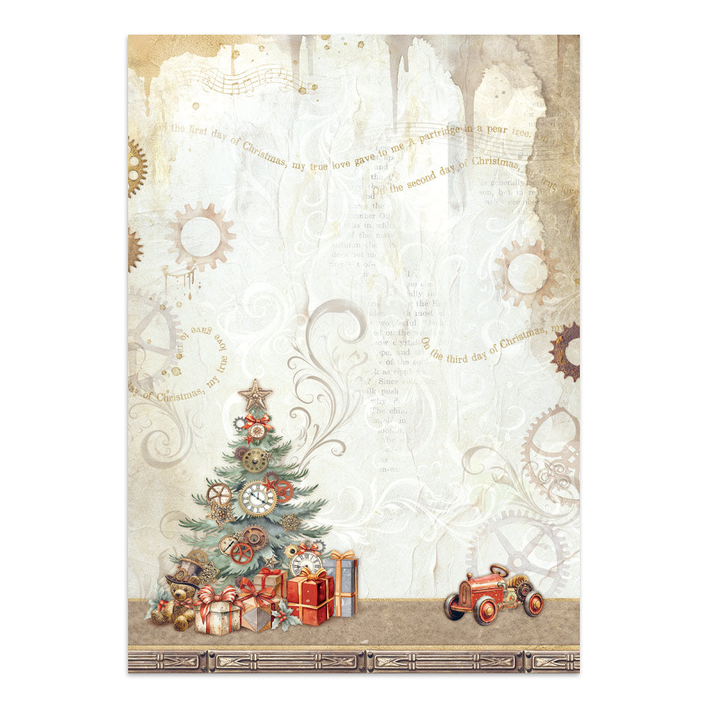 Stamperia Gear up for Christmas Junk Journal Stickers, Backgrounds, Cut-Outs