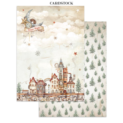 Stamperia Gear up for Christmas Junk Journal Stickers, Backgrounds, Cut-Outs