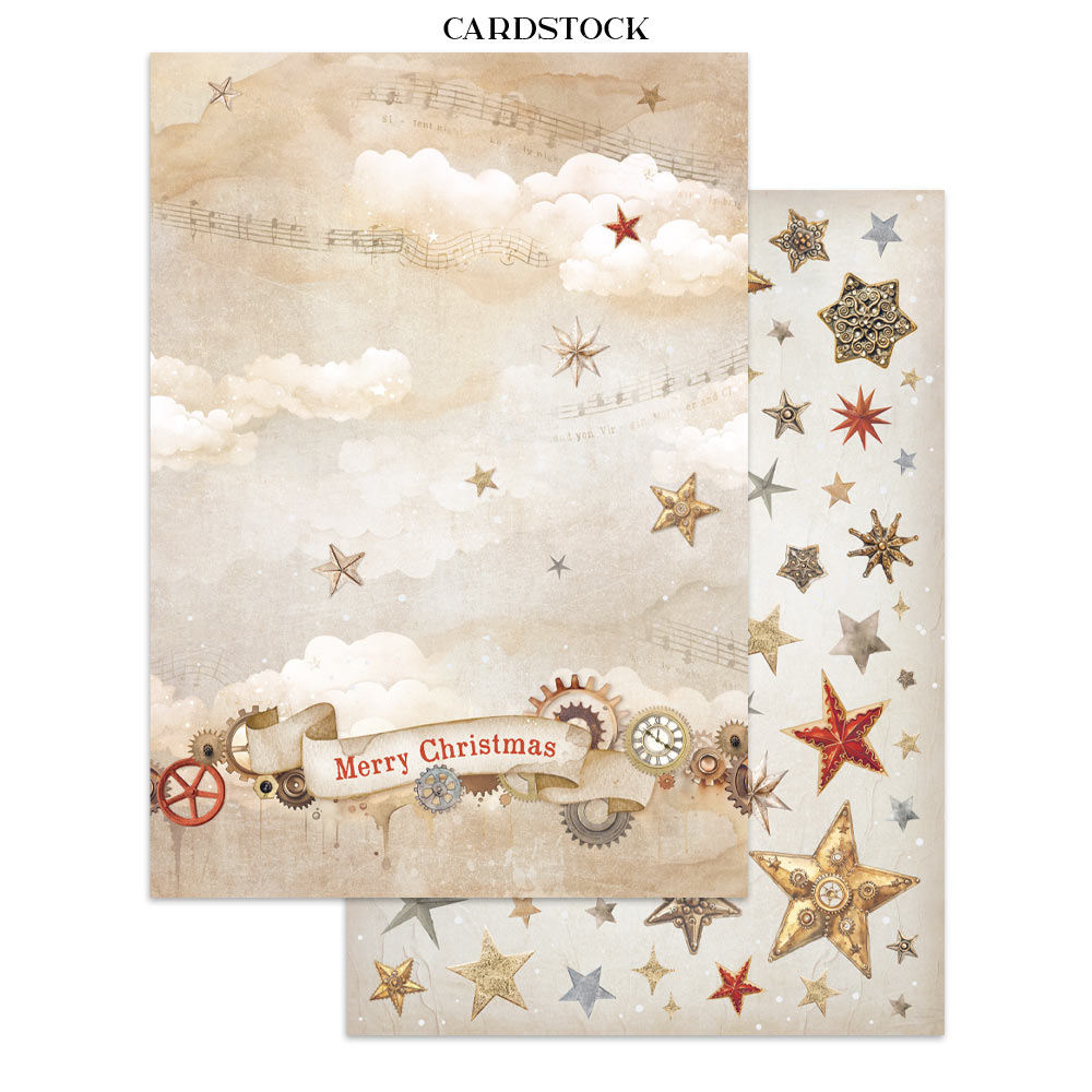 Stamperia Gear up for Christmas Junk Journal Stickers, Backgrounds, Cut-Outs