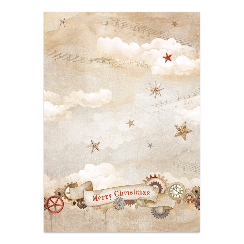Stamperia Gear up for Christmas Junk Journal Stickers, Backgrounds, Cut-Outs
