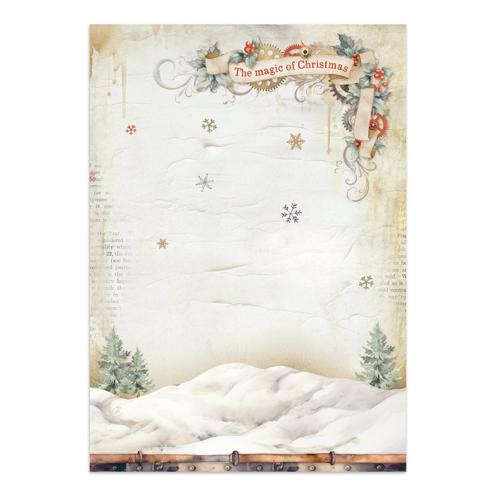 Stamperia Gear up for Christmas Junk Journal Stickers, Backgrounds, Cut-Outs