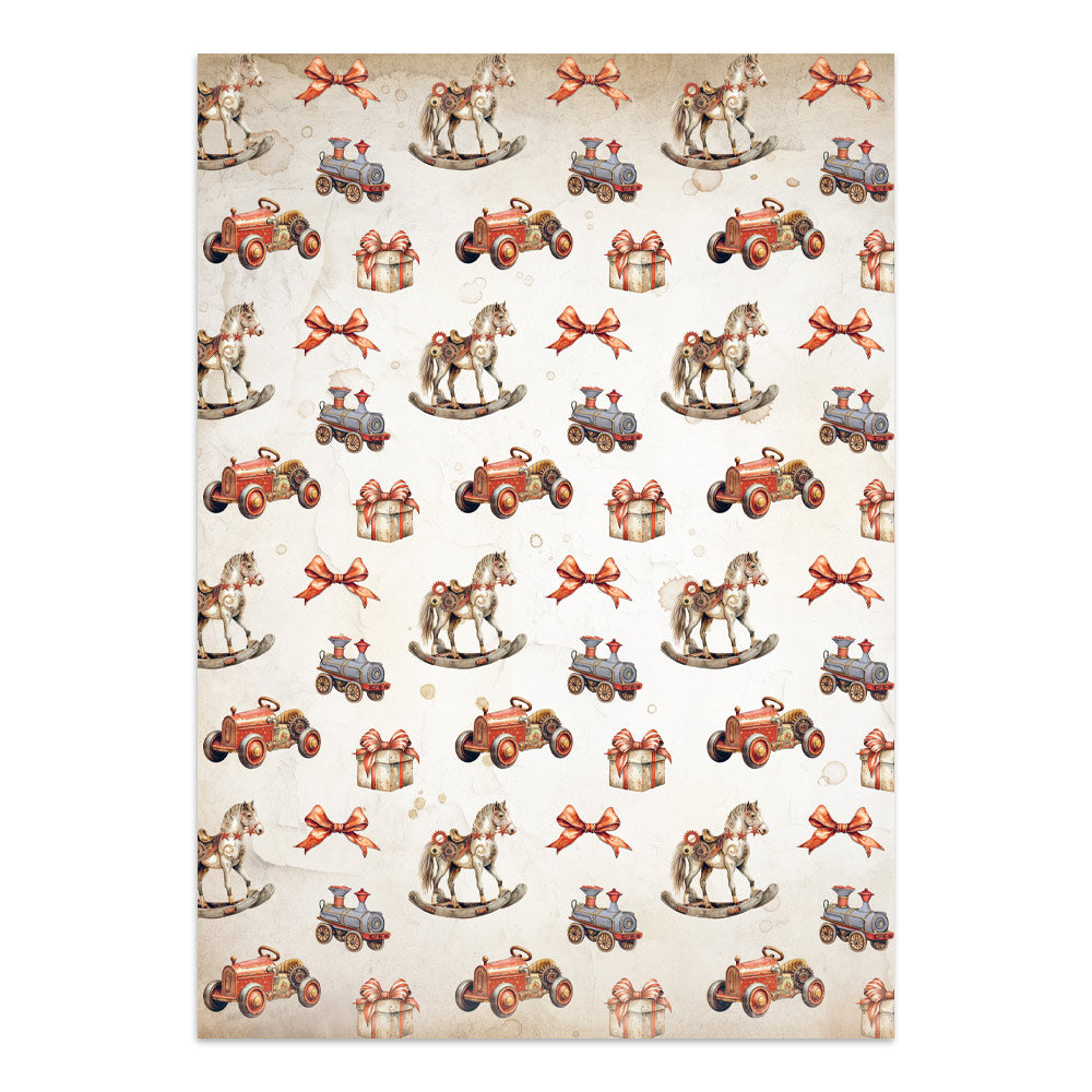 Stamperia Gear up for Christmas Junk Journal Stickers, Backgrounds, Cut-Outs