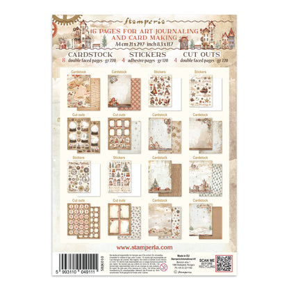 Stamperia Gear up for Christmas Junk Journal Stickers, Backgrounds, Cut-Outs