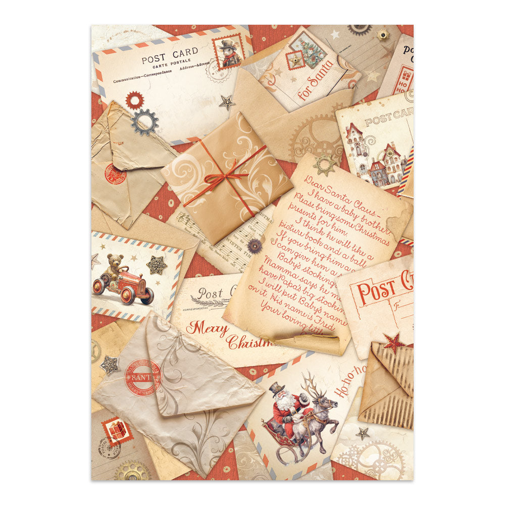 Stamperia Gear up for Christmas Junk Journal Stickers, Backgrounds, Cut-Outs