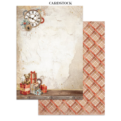 Stamperia Gear up for Christmas Junk Journal Stickers, Backgrounds, Cut-Outs