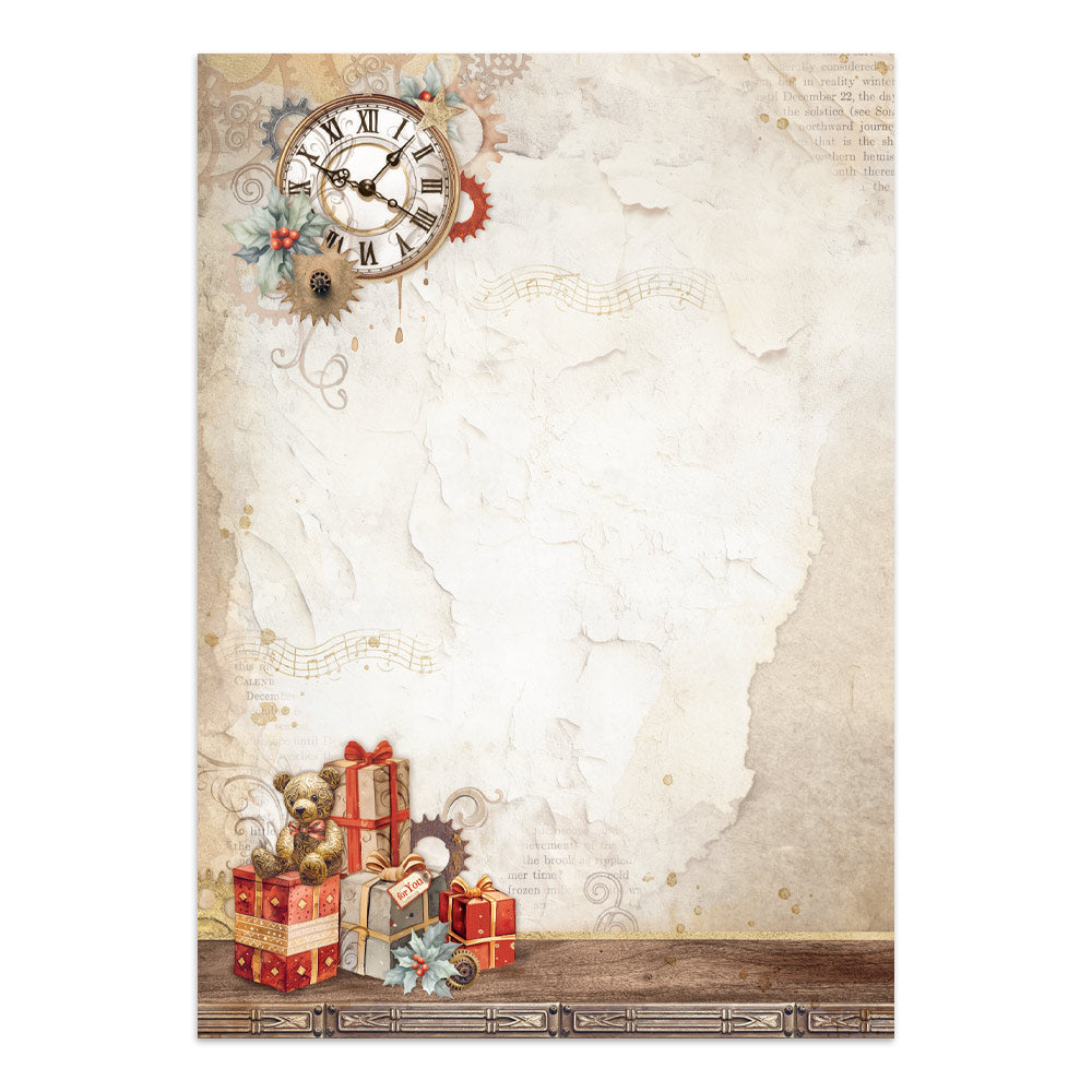 Stamperia Gear up for Christmas Junk Journal Stickers, Backgrounds, Cut-Outs