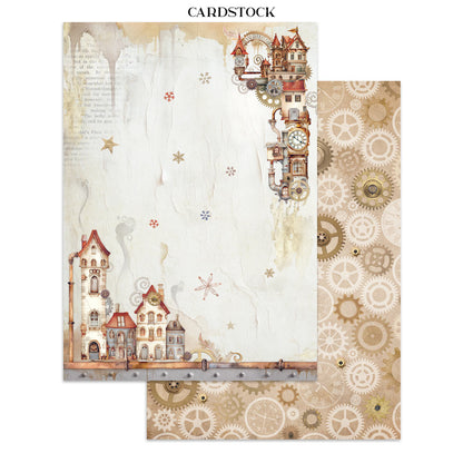 Stamperia Gear up for Christmas Junk Journal Stickers, Backgrounds, Cut-Outs