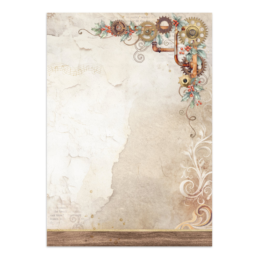 Stamperia Gear up for Christmas Junk Journal Stickers, Backgrounds, Cut-Outs