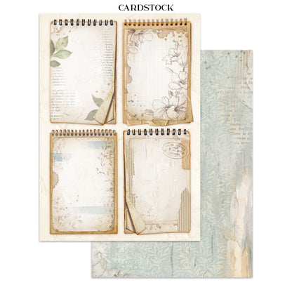 Stamperia Secret Diary Junk Journal Stickers, Backgrounds, Cut-Outs