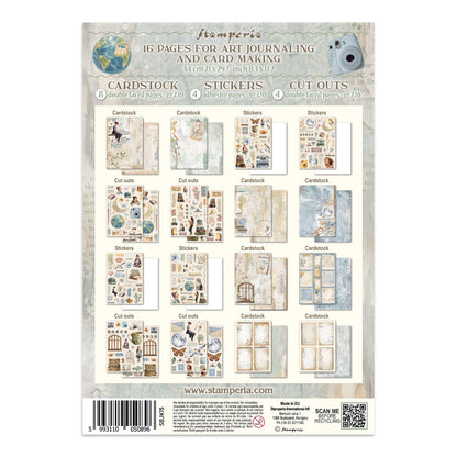 Stamperia Secret Diary Junk Journal Stickers, Backgrounds, Cut-Outs