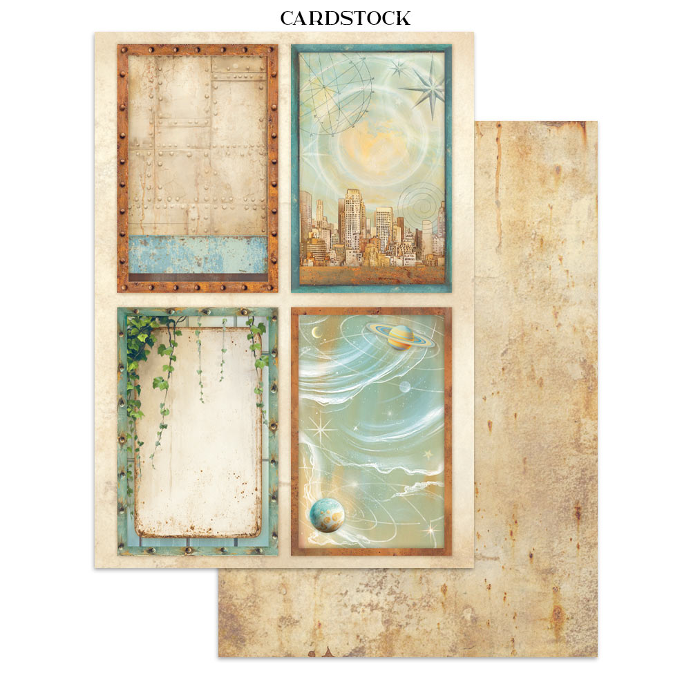 Stamperia A New Beginning Junk Journal Stickers, Backgrounds, Cut-Outs