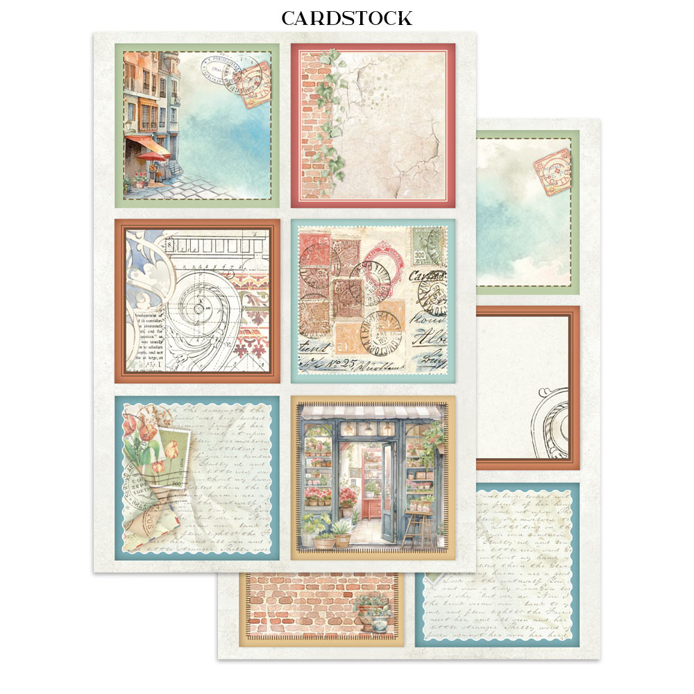 Stamperia Art of Travelling Junk Journal Stickers, Backgrounds, Cut-Outs