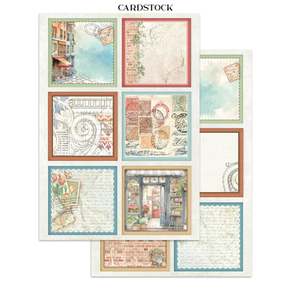 Stamperia Art of Travelling Junk Journal Stickers, Backgrounds, Cut-Outs