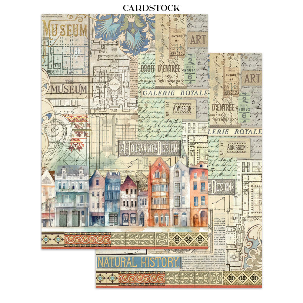 Stamperia Art of Travelling Junk Journal Stickers, Backgrounds, Cut-Outs