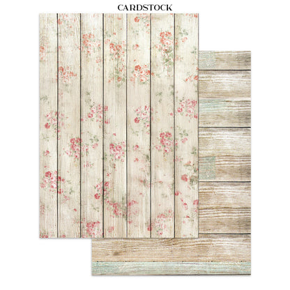 Stamperia House of Roses Junk Journal Stickers, Backgrounds, Cut-Outs (SBJK19)